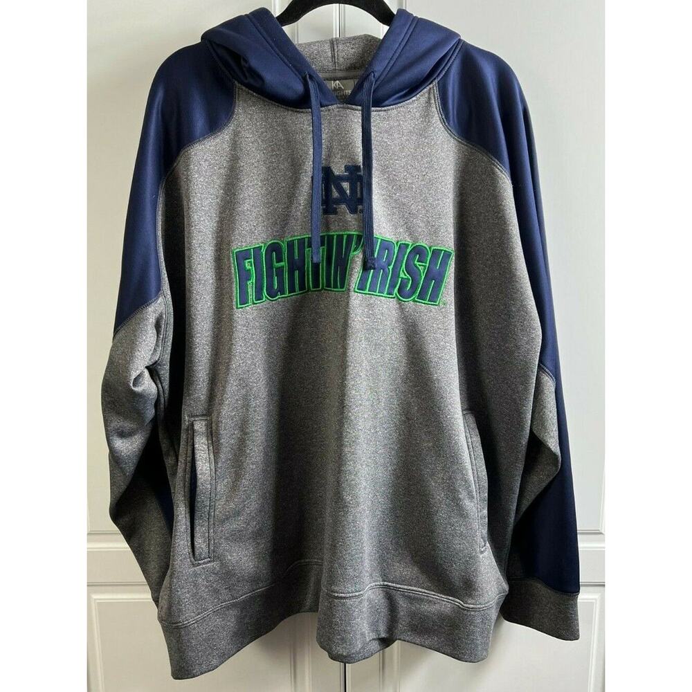 Men's Notre Dame Fightin' Irish Hoodie XL Polyester by Knights Apparel